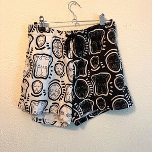 Patrick Church split  “All Over You” swim shorts - Small